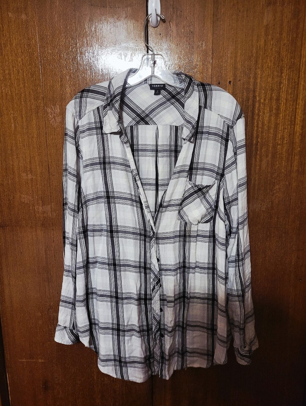 Torrid Plaid Button Down Top